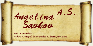 Angelina Savkov vizit kartica